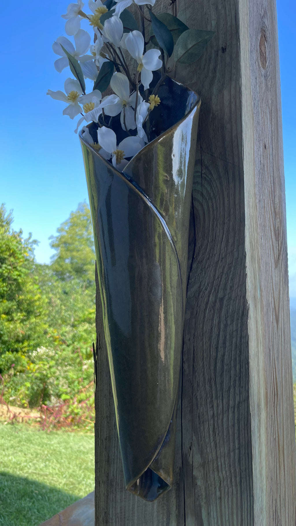 Fluted vase