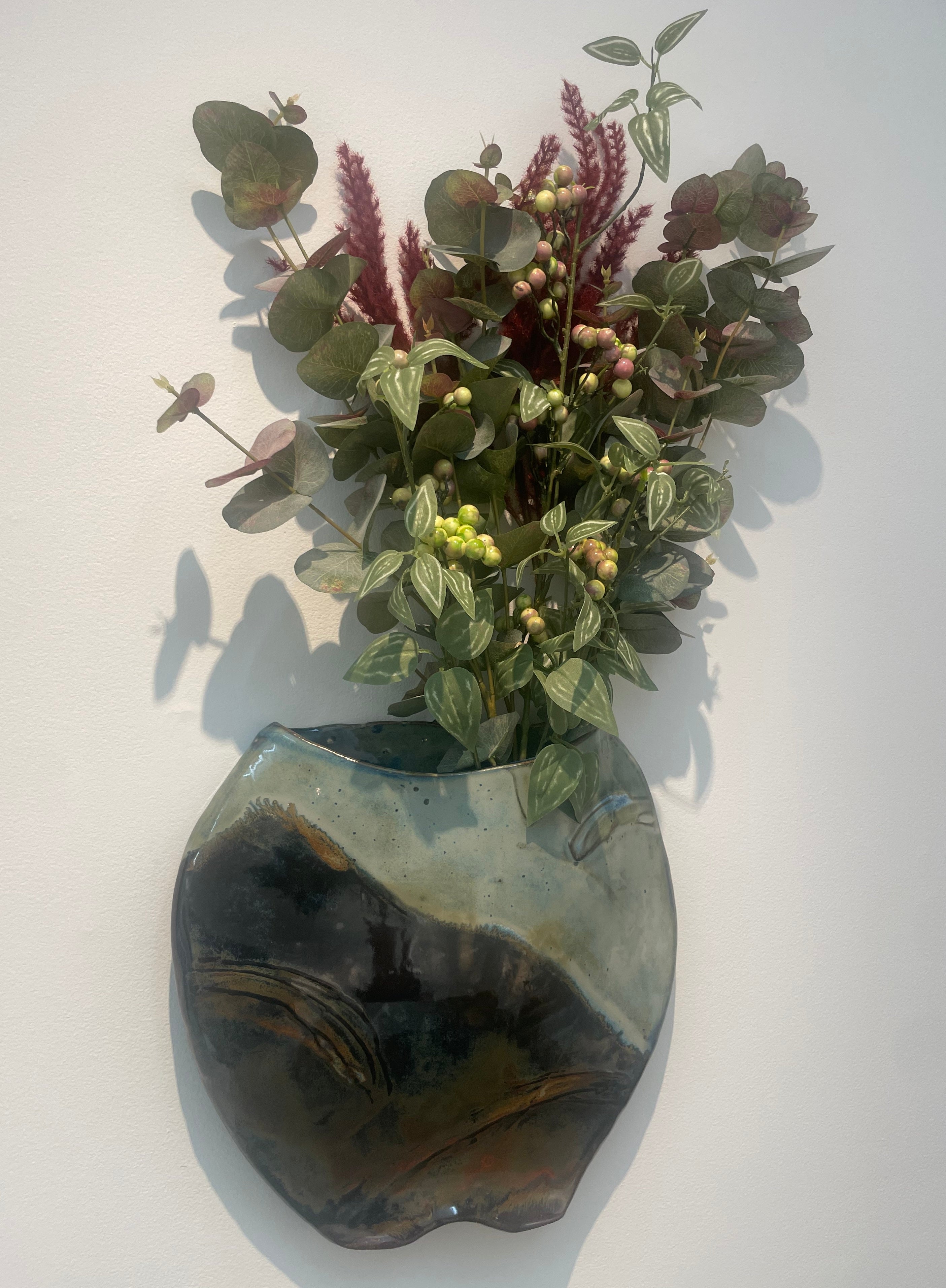 NC Mountain Scene Vase