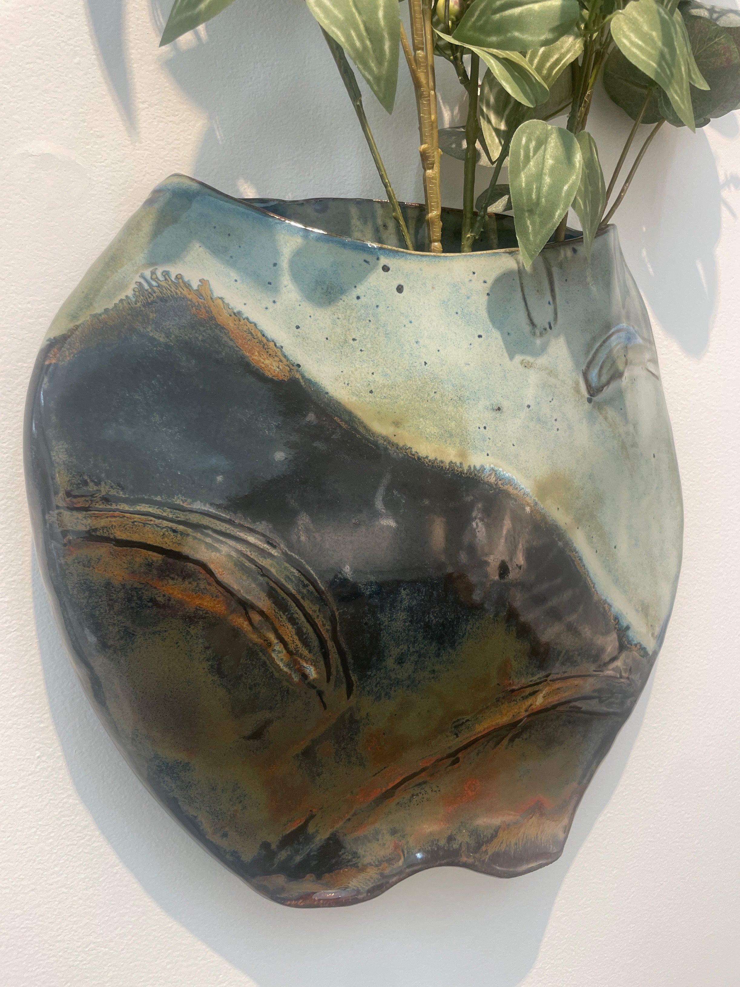 NC Mountain Scene Vase